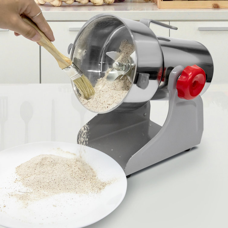 Spice Grinder Electric Grain Mill Grinder, 2500g Dry Mill Grain Machine,  Commercial 2600W Coffee Spice Herb Corn Grinder