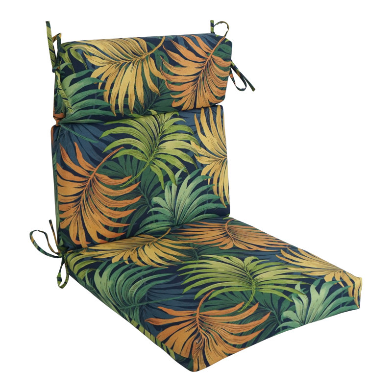 Coussin de chaise carré à motifs