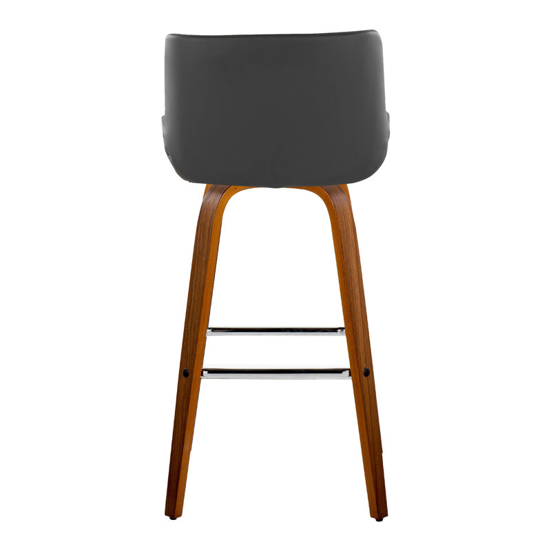 Santi Fixed-Height Barstool - Set Of 2, Gray