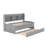 Wooden Captain Bed With Built-In Bookshelves