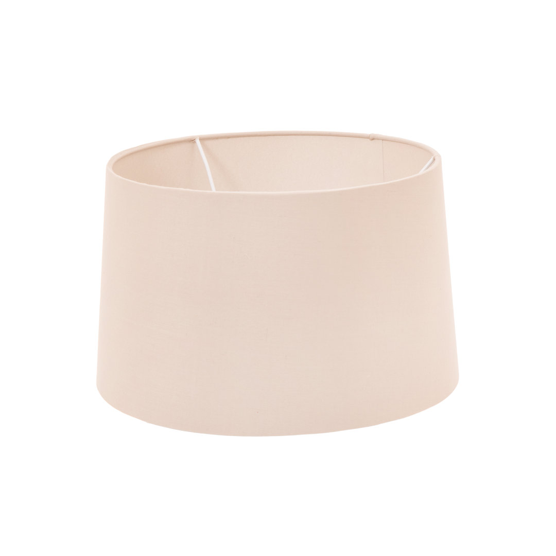 30cm H Linen Drum Lamp Shade ( Screw On ) in Gray