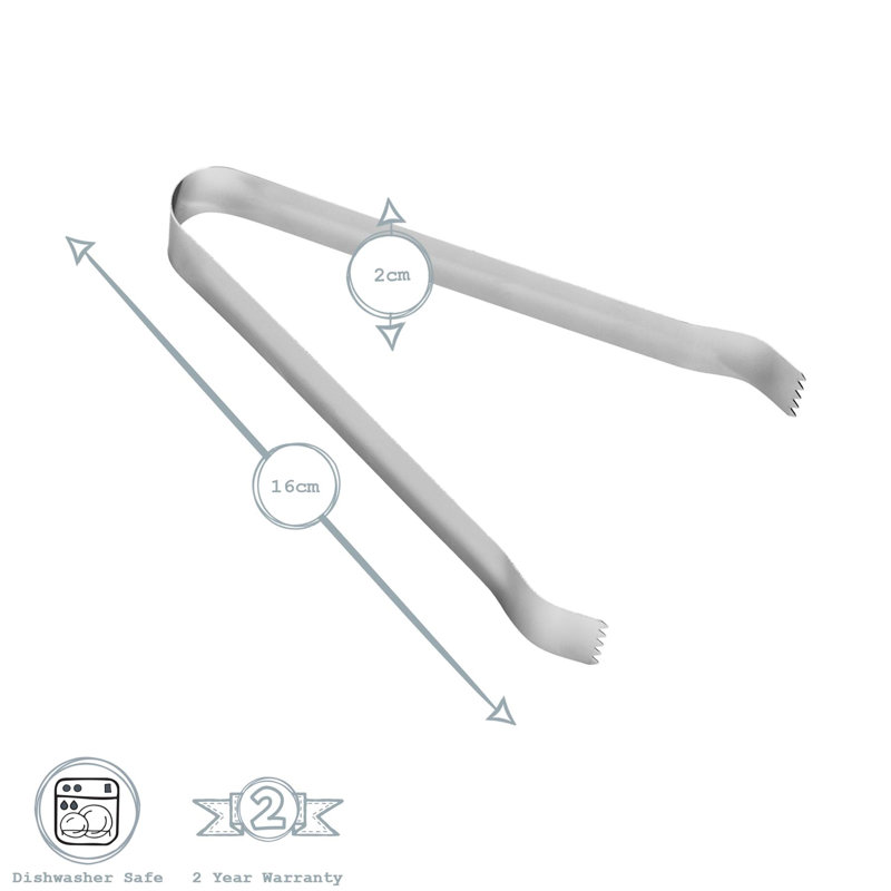 Rink Drink - Stainless Steel Ice Tongs