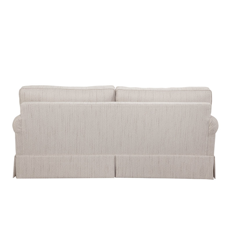 Benton 2 Over 2 Sofa, Off White Textured Performance Fabric;0865-91