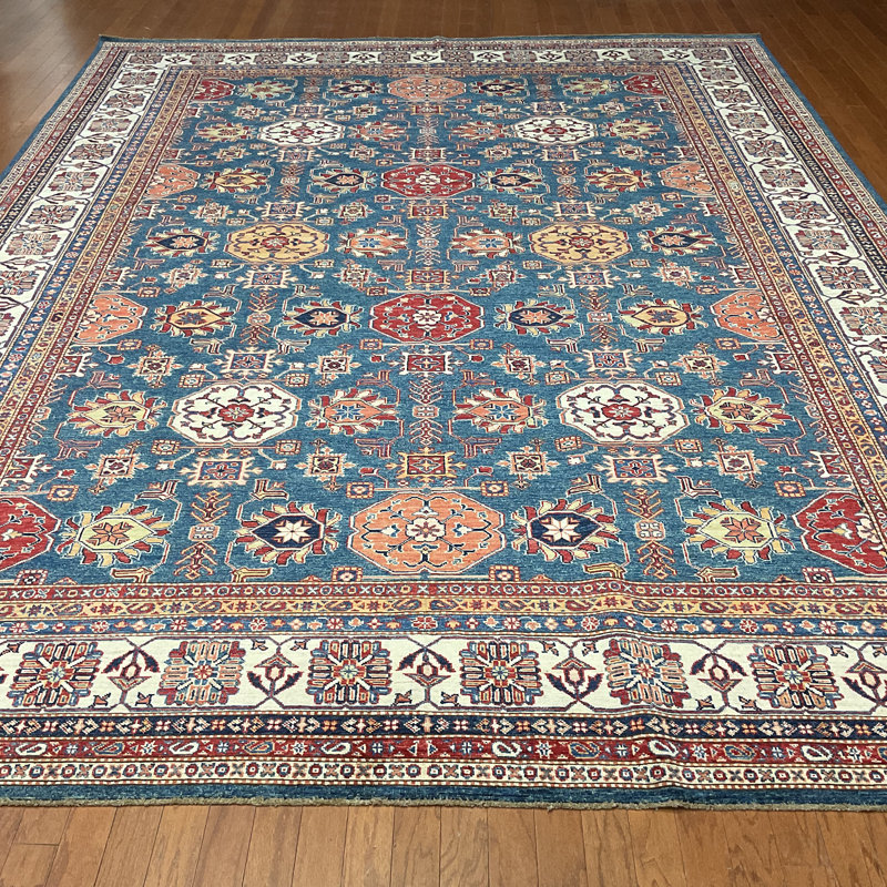 Tapis rectangulaire en laine 9 pi 11 po x 13 pi One-of-a-Kind Rectangle