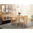3 Piece Dining Table Set Contains a Rectangle Dining Room Table with Butterfly Leaf and 2 Linen Fabric Chairs, Wire Brushed Black-443996598-536825900