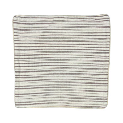 Cambarville Striped Grey Square Throw Cushion