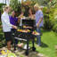 Heavy-duty Charcoal Grill With Foldable Side Table & Wheels - Outdoor Bbq Grill For Patio/backyard