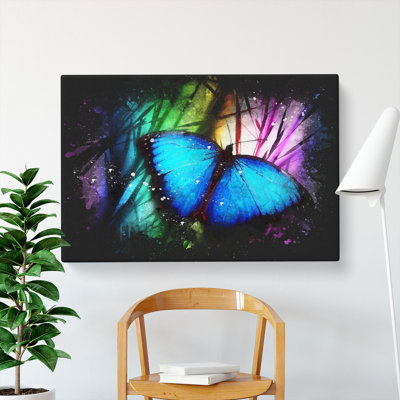 Butterfly Vol.6 Paint Splash - Wrapped Canvas