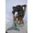 Mermaid with Conch  shell bronze statue -  Size: 16"L x 17"W x 21"H.