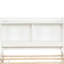 Élégant lit simple avec lit gigogne et bibliothèque en blanc - Rehaussez le style de votre chambre à coucher en ajoutant une touche d'élégance au décor-121104845-121104847