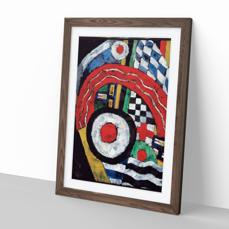 Painting No.46 by Marsden Hartley - Picture Frame Painting, 65cm H x 48cm W x 2cm D, Walnut Framed