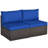 Klakki 2 Piece Rattan Seating Group with Cushions-718031793