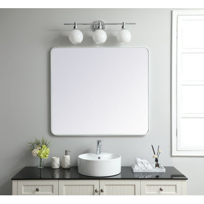 Sabine Metal Rounded Rectangle Wall Mirror