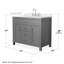 Beckett 42" Freestanding Single Bathroom Vanity with Quartz Top-8083835-8083779-8083829