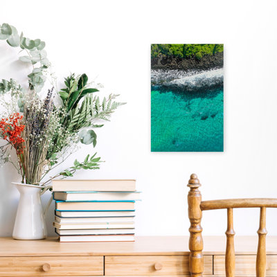 «Trees répondre à la mer», art mural contemporain abstrait océan