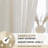 Jep Linen Blended Semi Sheer Rod Pocket Curtain Pair-1891279572-1891279583