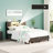 Metal Bed Frame With Headboard,2 Cabinets With Doors, LED Lights And USB Ports, Large Storage Space-151041725-151041726