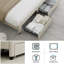 Lit plateforme en tissu d'ameublement avec 2 tiroirs Emanuell-673121296-778547799