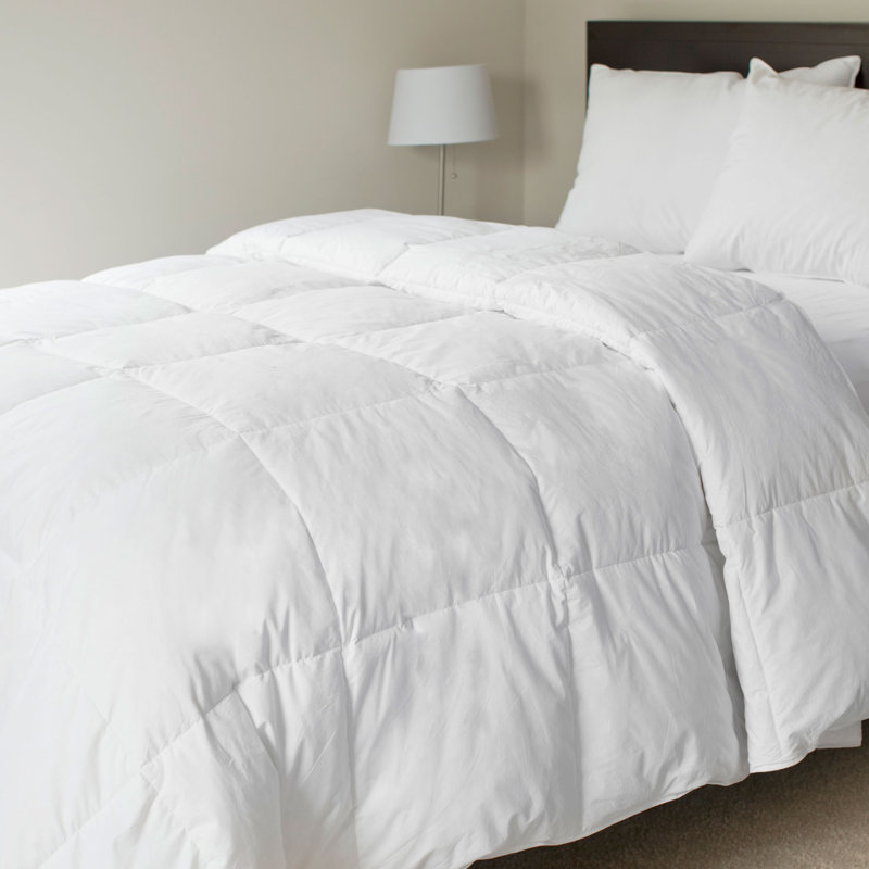 Édredon en duvet Lavish Home - literie 100% coton et plumes de canard - couvre-lit ou housse de couette, Très grand