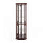 Corner Glass Cabinet Lighted Curio Cabinet Corner Display Case For Living Room, Curio Cabinet, Antique Collection, Wine,Bar Glass Storage Light Included-1354825708