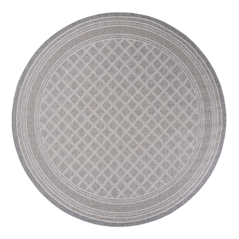 Tapis d'extérieur à treillis, Rond 10 pi