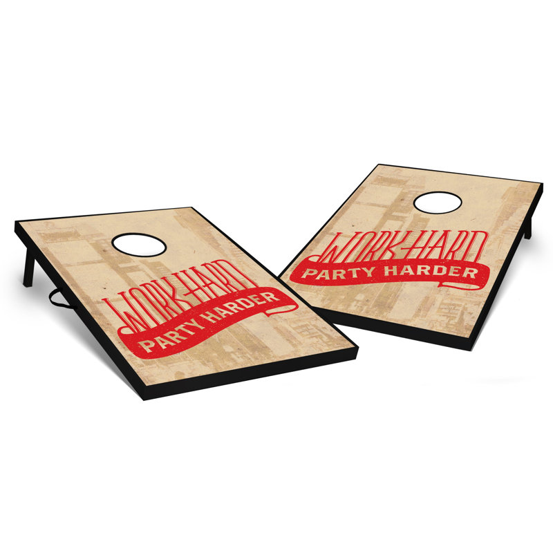 2' X 3' Party Harder Tailgate Size Cornhole Set