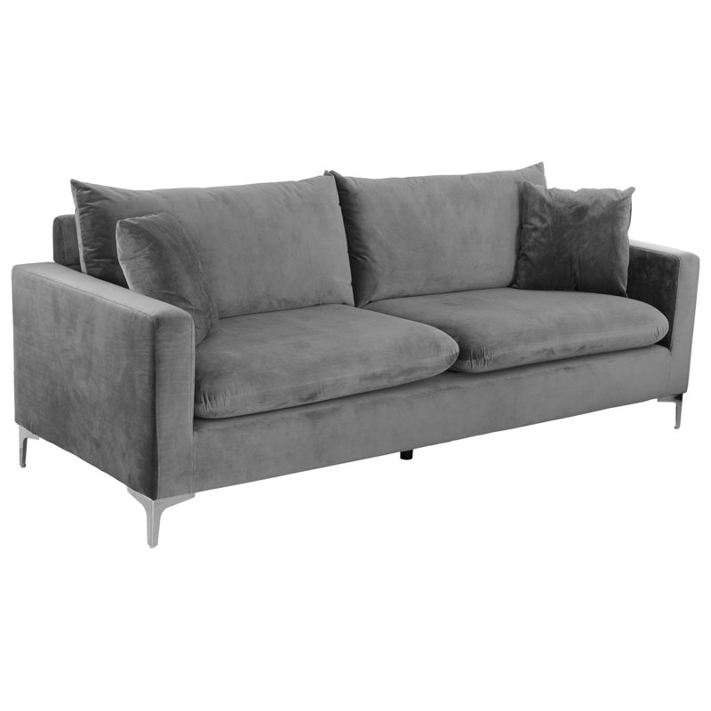 Merchant Fabric 210cm Reception Sofa, Grey