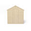 Overlap Pressure Treated 8X6 Apex Shed in , Natural Timber-49352144