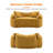 Boneless 2-seater Curved Compressed Sofa, Upholstered Loveseat-1517961822