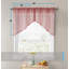 Rideau de cuisine semi-transparent en voile cafe chevrons Snowhill-916923645