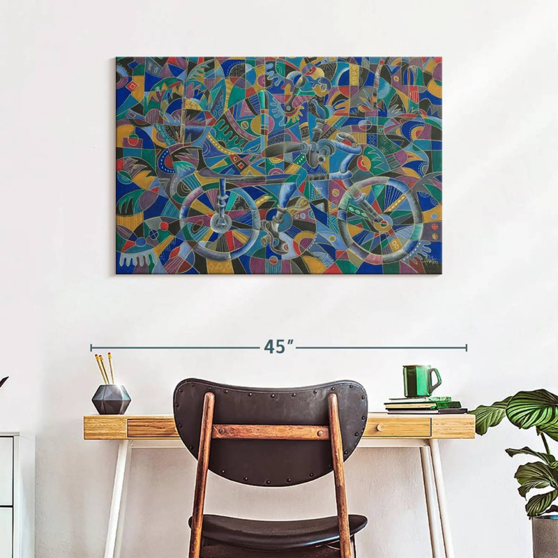 Mehar The Last Cyclist, 26" H x 39" W