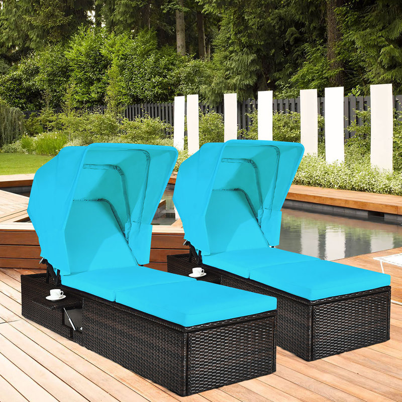Chaise longue avec coussin Cieran