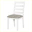 Ensemble de table de salle à manger de style rustique 6 pièces avec 4 chaises et un banc
