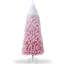 Snow Flocked Pencil Christmas Tree, Slim Artificial Christmas Tree with Sturdy Metal Stand, Skinny Xmas Tree Holiday Decoration for Home, Office-853344348-853344340