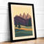 Mountain Path Scandinavian - Framed Print-1345296624-1345296638