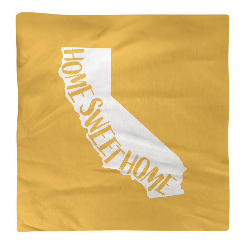Cotton, Polyester Cities & Maps Square Napkin, Yellow, 22" W x 22" D, Cotton