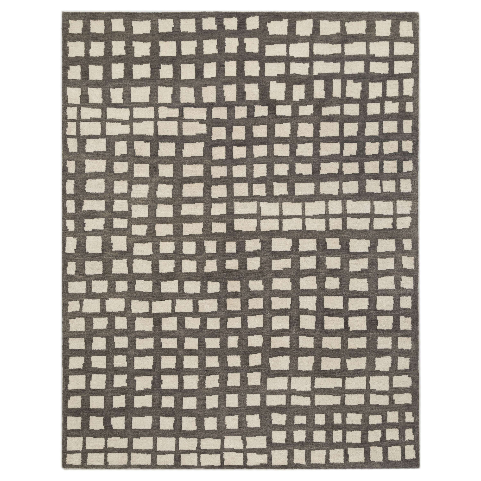 Rudy Hand Tufted Wool Indoor Rug, Rectangle 5' x 8'