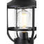 Lampadaire d'extérieur 9 pouces noir Stefani