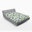 Vert olive / bleu / motif floral lavande