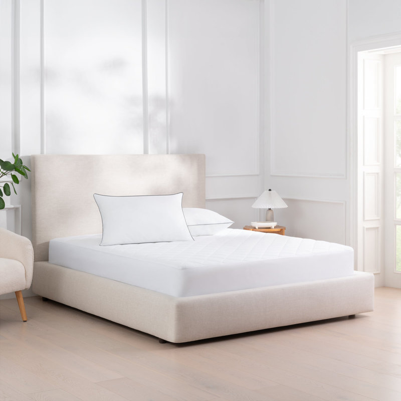 Host & Home Classic Soft Waterproof Mattress Pad with Deep Pockets, Queen