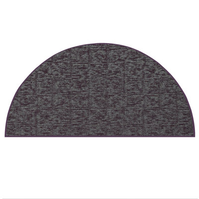 Tapis décoratif Elemental - imprimé géométrique mauve délavé