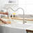 Kitchen Sink Faucet With Pull Out In Brushed Nickel - Versatile Water Flow Settings Stainless Steel Stylish And Practical-2039721538