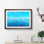 Blue Ocean Horizon Painting - Single Picture Frame Print on MDF-56633933-56633936