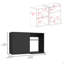 Armoire murale de cuisine Bussolengo, deux tablettes-1046292534