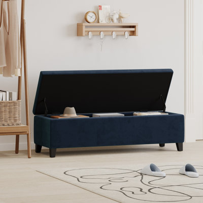 Upholstered Bench with Flip-top Storage