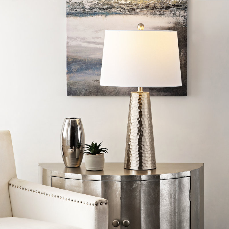 Lampe standard en nickel 30 po Navilas