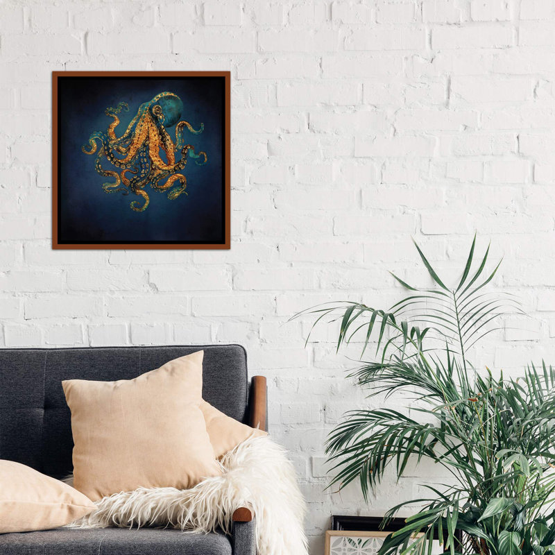 " Underwater Dream IV " by SpaceFrog Designs, Classic Wood Framed Canvas, 37" H x 37" W x 1.5" D, No Mat