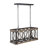 Farmhouse 3-light Rustic Wood Kitchen Island Lighting