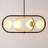 Arielmarie 4 - Light Black/Brass Gold Kitchen Island Pendant
