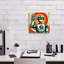  «Retro Robot Hello» par Rey Klimt, art mural sur toile, 12 po x 12 po-2119769904